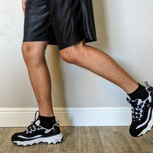 Black and White Memory Foam Men's Sketchers